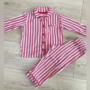 Striped Red and White Kids Pajamas great condition